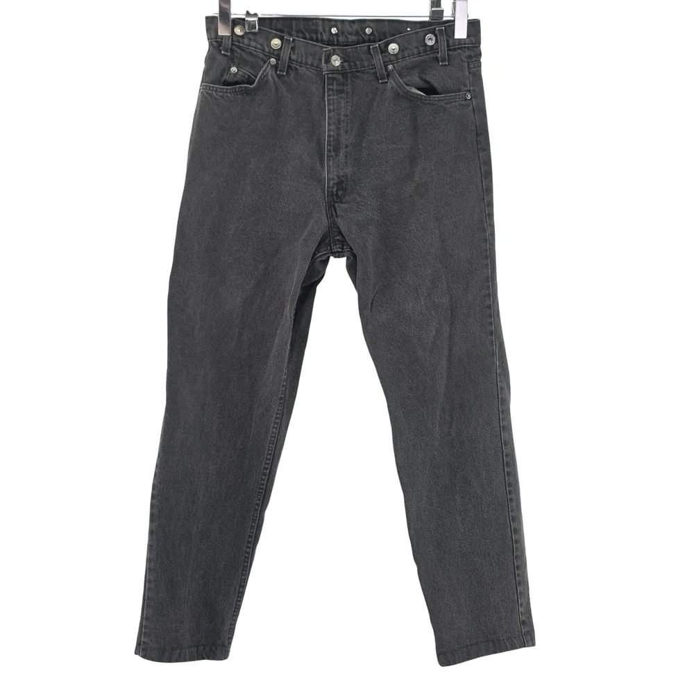Levi's 552 Jeans Mens 36x32 Black Vintage Made in USA Relaxed Tapered Denim